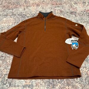 KÜHL Revel 1/4 Zip Pullover Men's XL Red Rock Fleece Hiking Outdoor NWT
